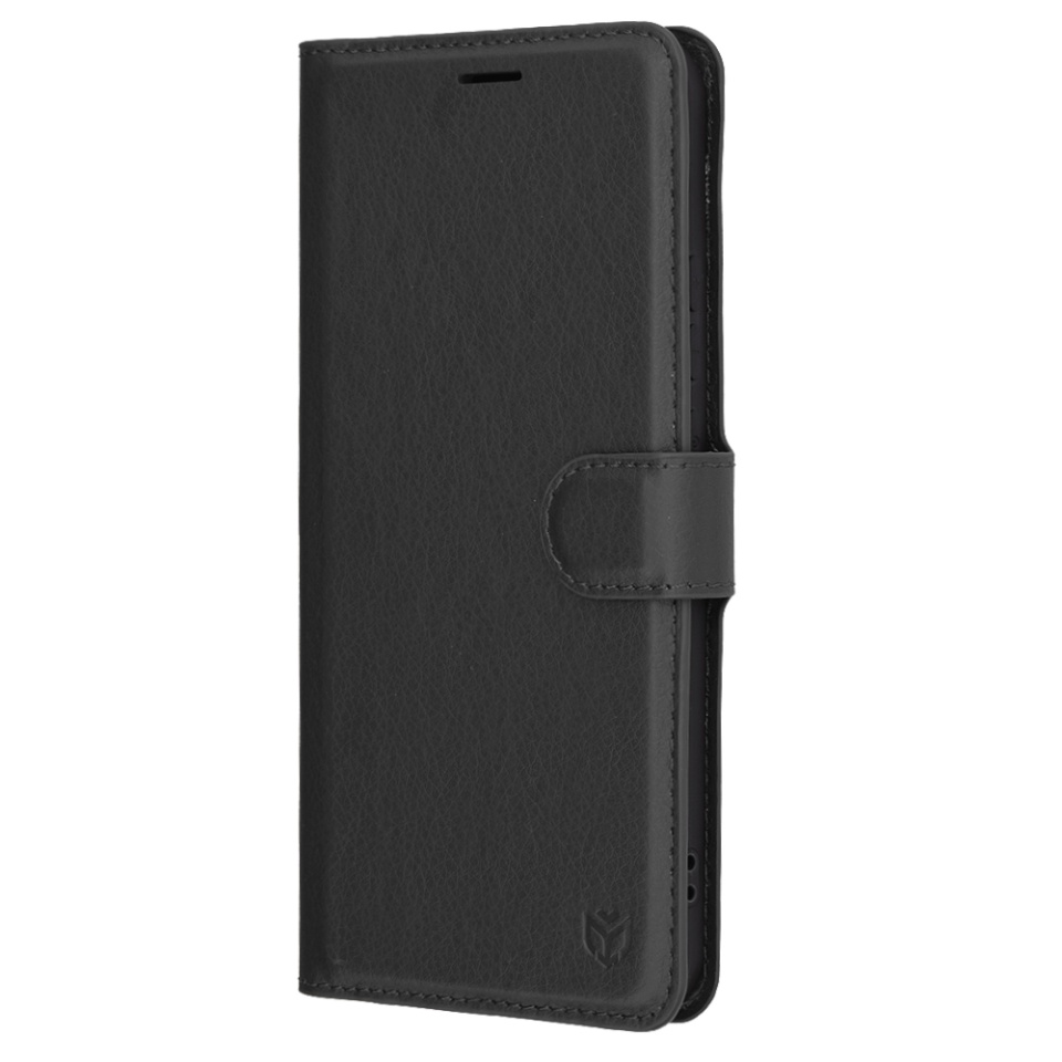 Husa pentru Oppo Reno13 Pro, SKYDDAR INNOVATION, Leather Wallet, tip Carte cu Portofel Interior, Finisaje Premium, set cu sticker, Negru - 3 | YEO