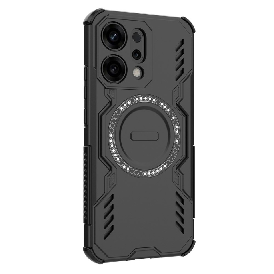 Husa pentru Oppo Reno14, SKYDDAR INOVATION, ArmorMag, Magsafe, set cu sticker, Negru - 2 | YEO