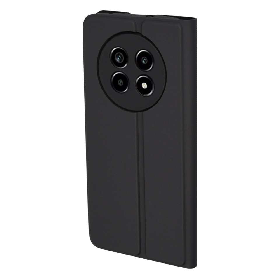 Husa pentru Realme 13 Pro / 13 Pro+, SKYDDAR INNOVATION, Magskin Book, tip Carte cu Portofel Interior, set cu sticker, Negru - 2 | YEO