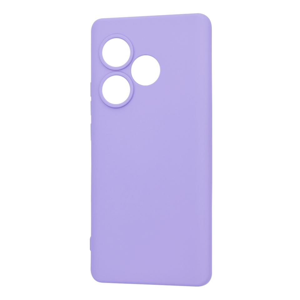Husa pentru Realme GT 6 / GT 6T din Silicon Catifelat, Protectie Premium, Skyddar SoftElegance - Violet - 1 | YEO
