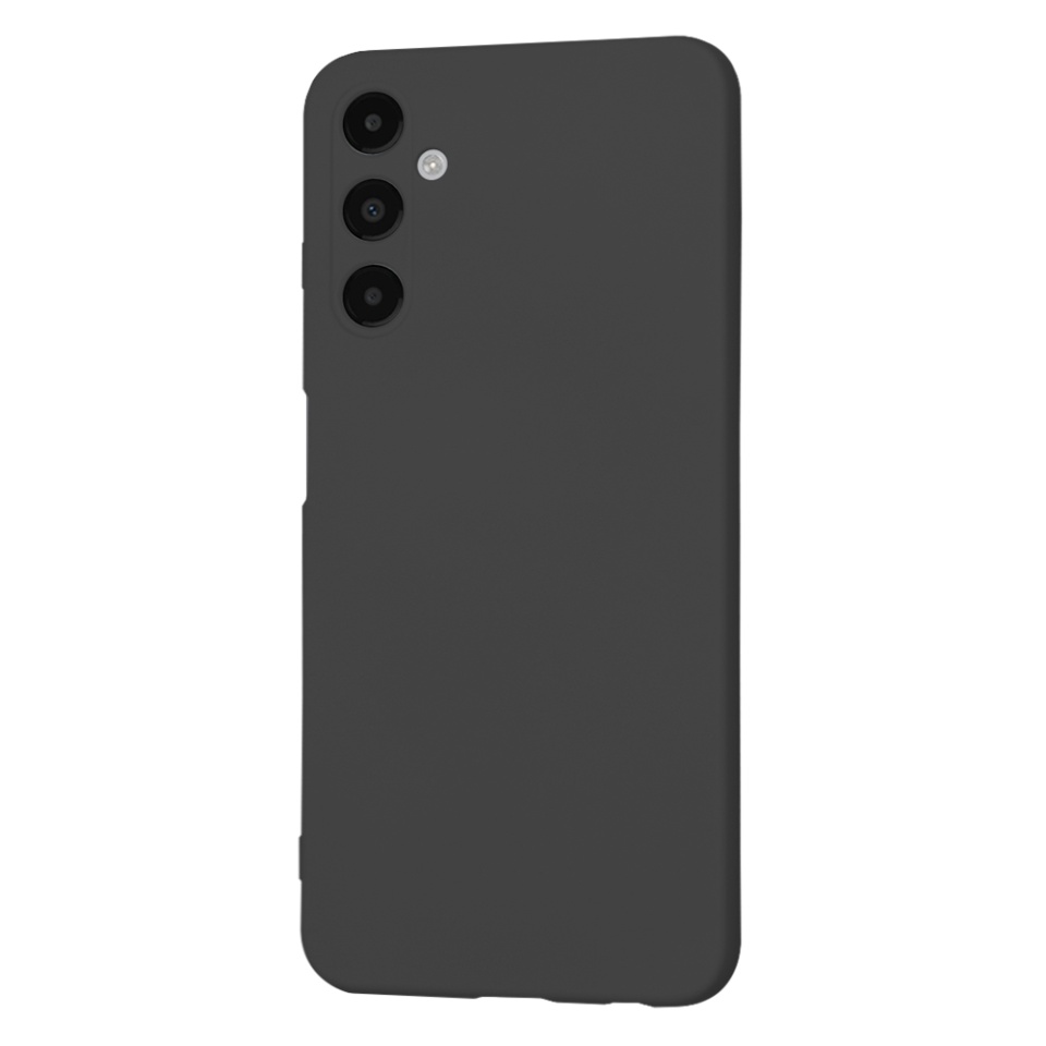 Husa pentru Samsung Galaxy A05s din Silicon Catifelat, Protectie Premium, Skyddar SoftElegance - Negru - 3 | YEO