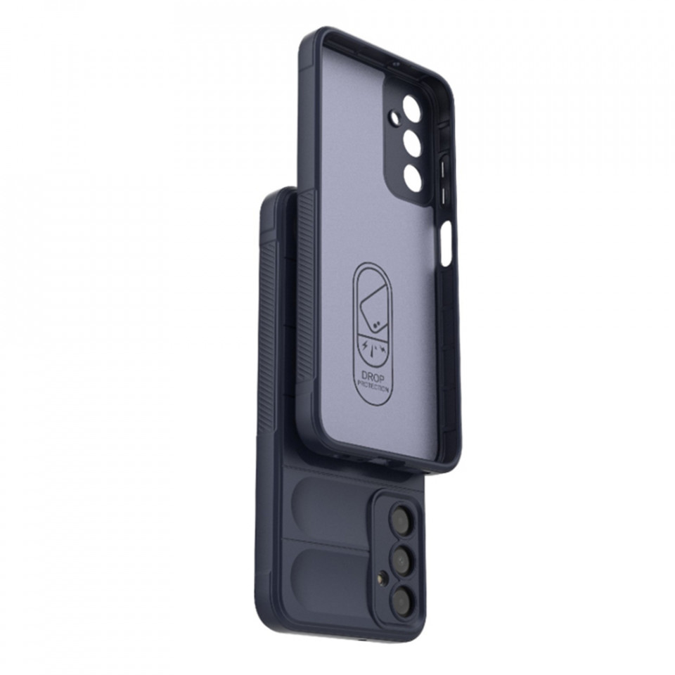 Husa pentru Samsung Galaxy A05s eleganta, din silicon mat, SKDR Vogue - Negru - 3 | YEO