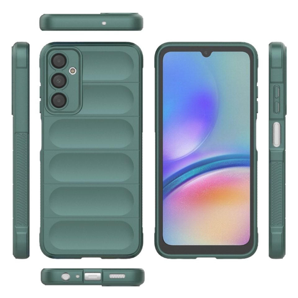 Husa pentru Samsung Galaxy A05s, SKYDDAR INNOVATION, Magic Shield, din Silicon Mat, set cu sticker, Verde - 1 | YEO