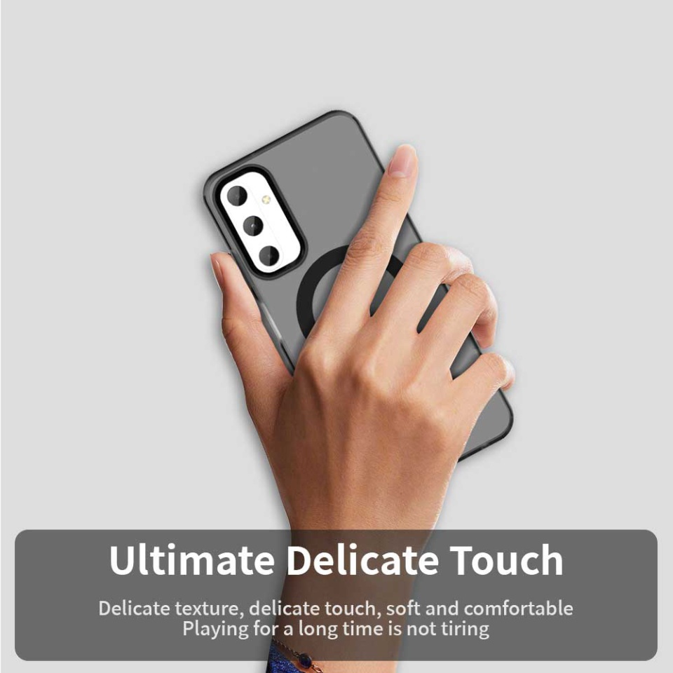 Husa pentru Samsung Galaxy A05s, SKYDDAR INOVATION, CandyCase, Magsafe, set cu sticker, Negru - 1 | YEO
