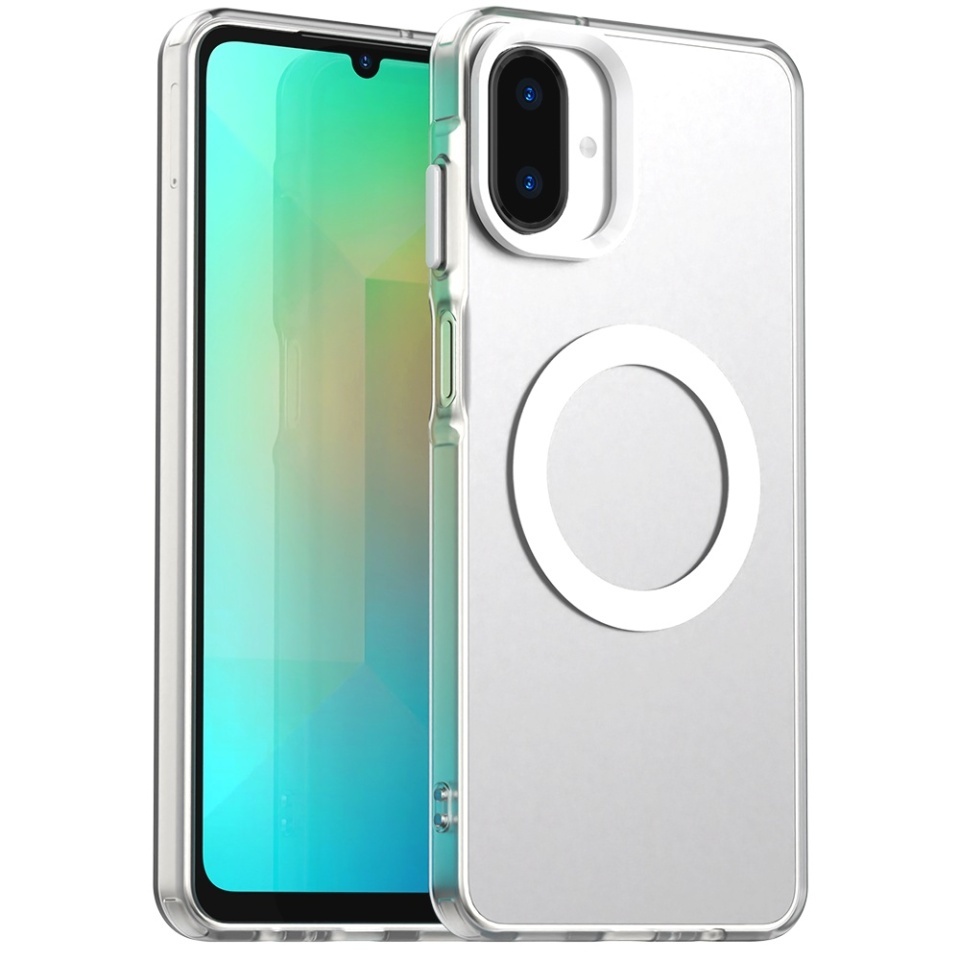 Husa pentru Samsung Galaxy A07 4G, SKYDDAR INOVATION, CandyCase, Magsafe, set cu sticker, Alb