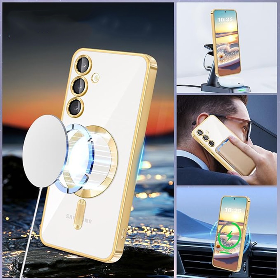Husa pentru Samsung Galaxy A16 4G / Galaxy A16 5G cu Magsafe integrat, Luxury Shield - Verde inchis - 2 | YEO