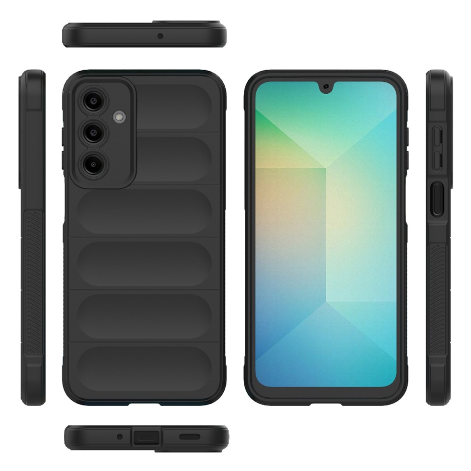 Husa pentru Samsung Galaxy A16 4G / Galaxy A16 5G eleganta, din silicon mat, SKDR Vogue - Negru - 1 | YEO