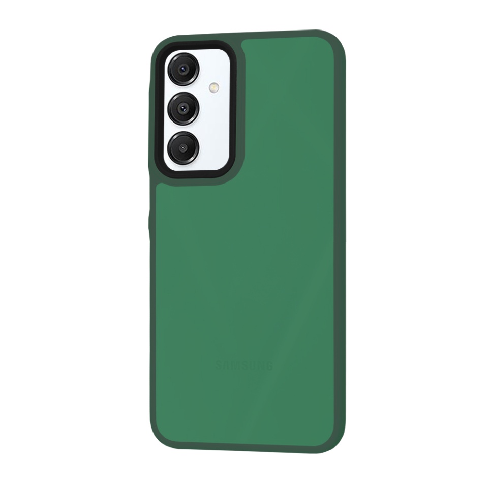 Husa pentru Samsung Galaxy A16 4G / Galaxy A16 5G, SKYDDAR INNOVATION, Frosted, Verde inchis, set cu sticker - 2 | YEO