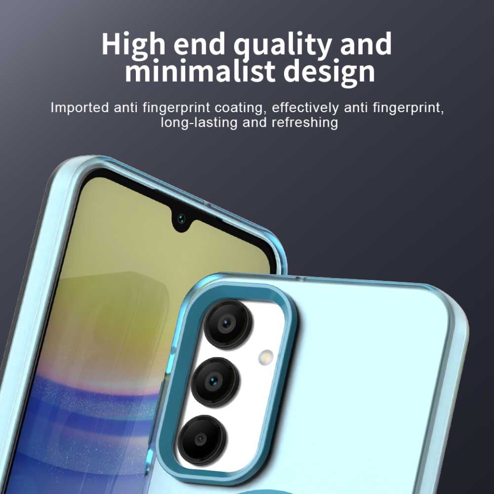 Husa pentru Samsung Galaxy A16 4G / Galaxy A16 5G, SKYDDAR INOVATION, CandyCase, Magsafe, set cu sticker, Albastru - 3 | YEO