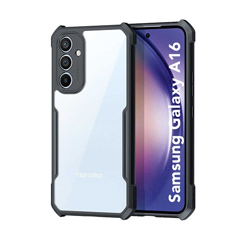 Husa pentru Samsung Galaxy A16 5G, anti soc, Skyddar StealthArmor - Negru