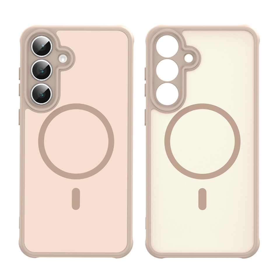 Husa pentru Samsung Galaxy A17 5G, SKYDDAR INNOVATION, HaloFrost MagSafe II, Antisoc, set cu sticker, Auriu - 1 | YEO