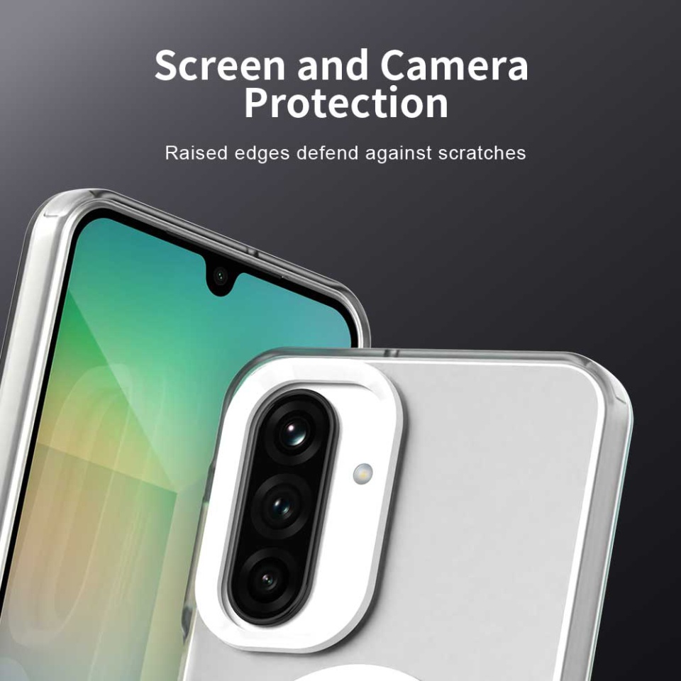Husa pentru Samsung Galaxy A17 5G, SKYDDAR INOVATION, CandyCase, Magsafe, set cu sticker, Alb - 1 | YEO