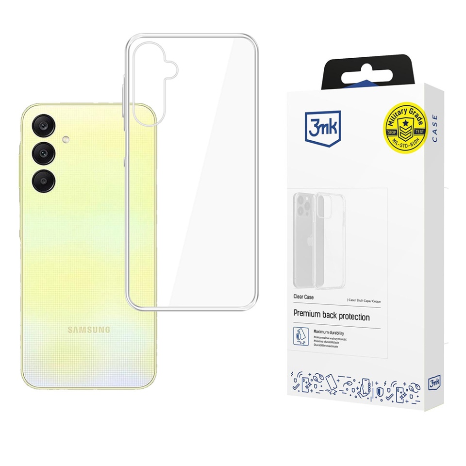 Husa pentru Samsung Galaxy A26 5G, din silicon, 3mk Clear Case, Transparent