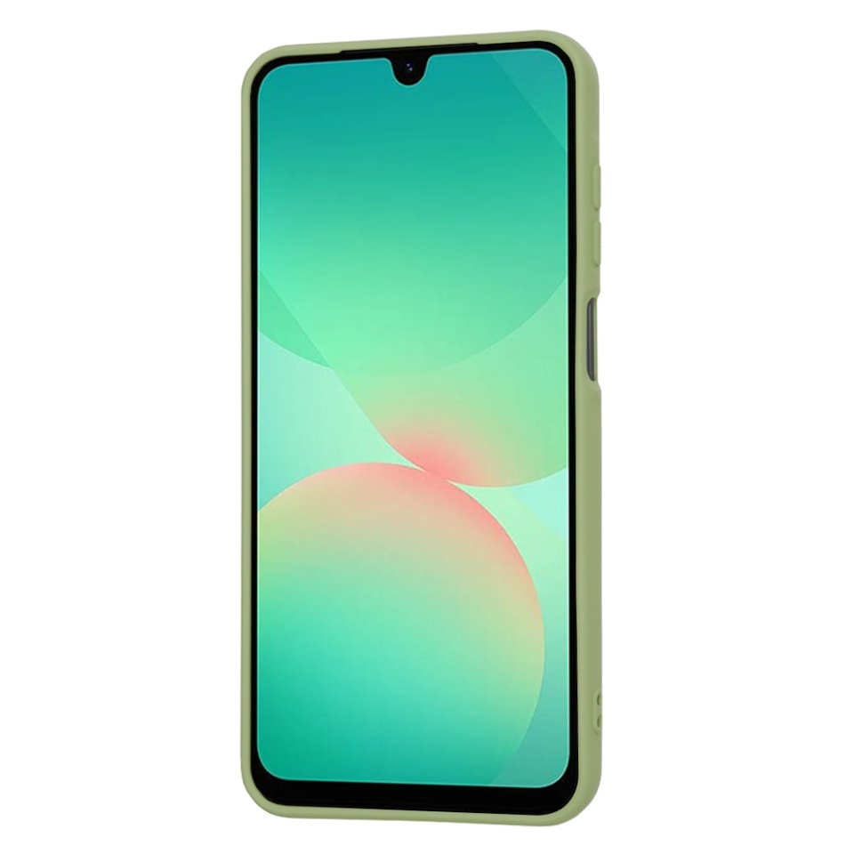 Husa pentru Samsung Galaxy A26 5G, SKYDDAR INNOVATION, din Silicon Catifelat, SoftElegance, set cu sticker, Verde - 1 | YEO
