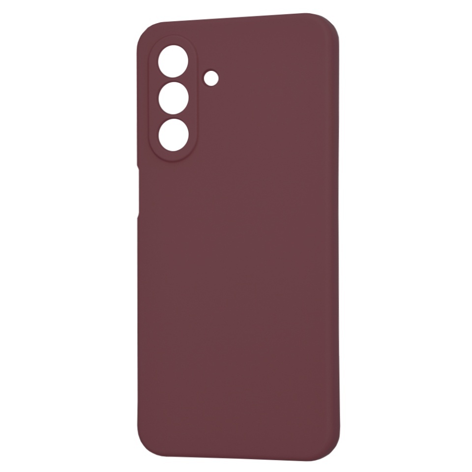 Husa pentru Samsung Galaxy A26 5G, SKYDDAR INNOVATION, din Silicon Catifelat, SoftElegance, set cu sticker, Bordo - 3 | YEO