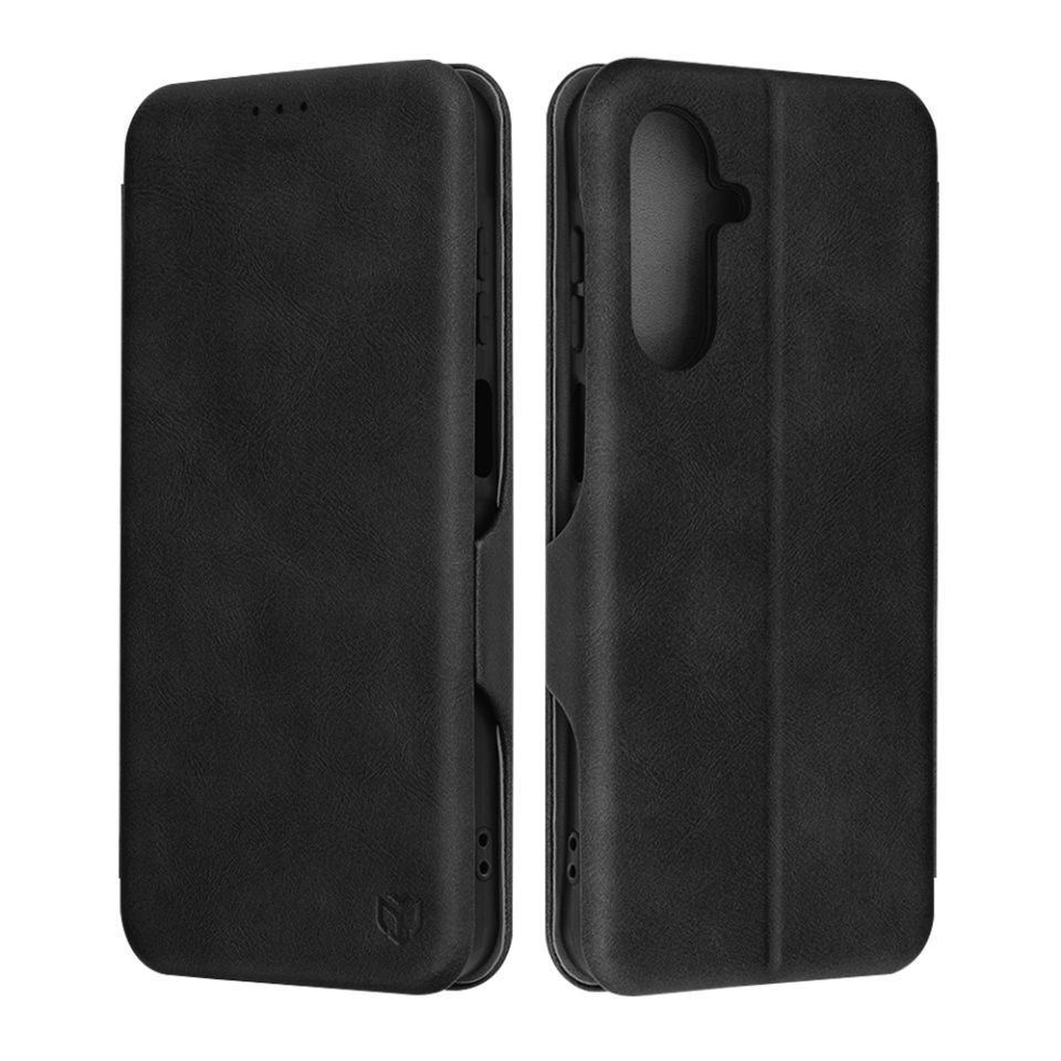 Husa pentru Samsung Galaxy A26 5G tip carte din Piele Ecologica, Suport Carduri, Inchidere Magnetica, Pocket Safe - Negru