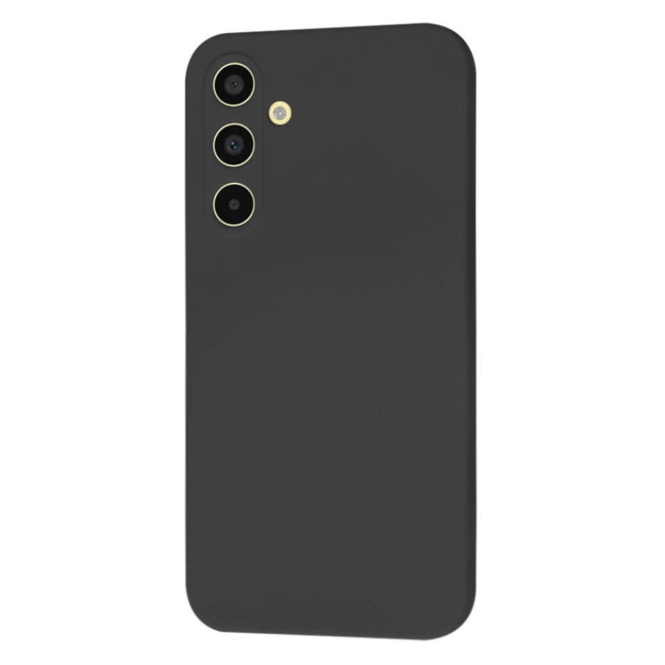 Husa pentru Samsung Galaxy A35 5G din Silicon Catifelat, Protectie Premium, Skyddar SoftElegance Magsafe - Negru - 1 | YEO