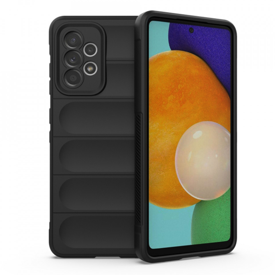 Husa pentru Samsung Galaxy A52 5G / Galaxy A52 4G / Galaxy A52s 5G eleganta, din silicon mat, SKDR Vogue - Negru