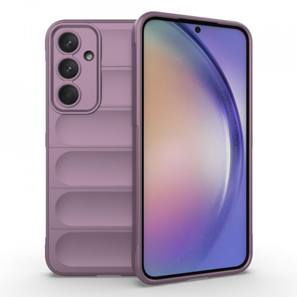 Husa pentru Samsung Galaxy A54 eleganta, din silicon mat, SKDR Vogue - Mov
