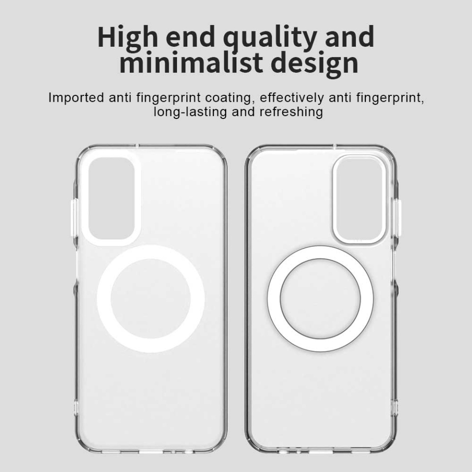 Husa pentru Samsung Galaxy A55 5G, SKYDDAR INOVATION, CandyCase, Magsafe, set cu sticker, Alb - 1 | YEO