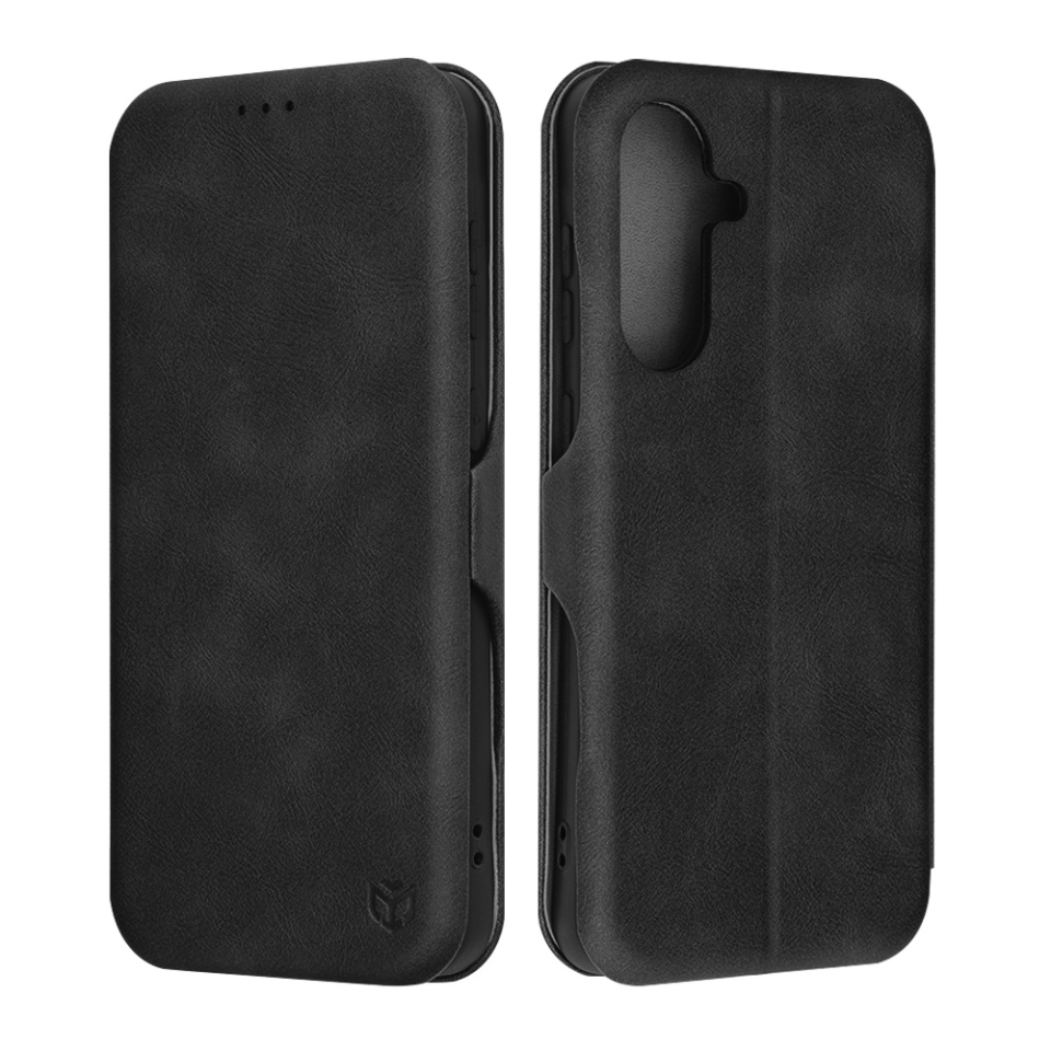 Husa pentru Samsung Galaxy A56 5G tip carte din Piele Ecologica, Suport Carduri, Inchidere Magnetica, Pocket Safe - Negru