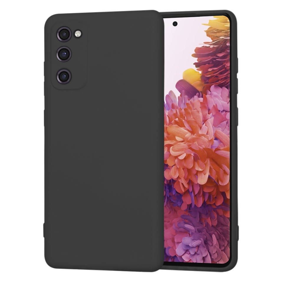 Husa pentru Samsung Galaxy S20 FE / Galaxy S20 FE 5G din Silicon Catifelat, Protectie Premium, Skyddar SoftElegance - Negru