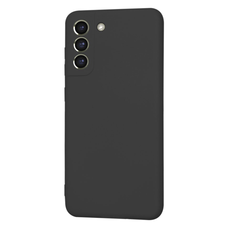 Husa pentru Samsung Galaxy S21 FE 5G din Silicon Catifelat, Protectie Premium, Skyddar SoftElegance - Negru - 3 | YEO