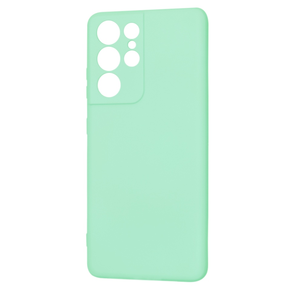 Husa pentru Samsung Galaxy S21 Ultra 5G din Silicon Catifelat, Protectie Premium, Skyddar SoftElegance MagSafe - Verde deschis - 3 | YEO
