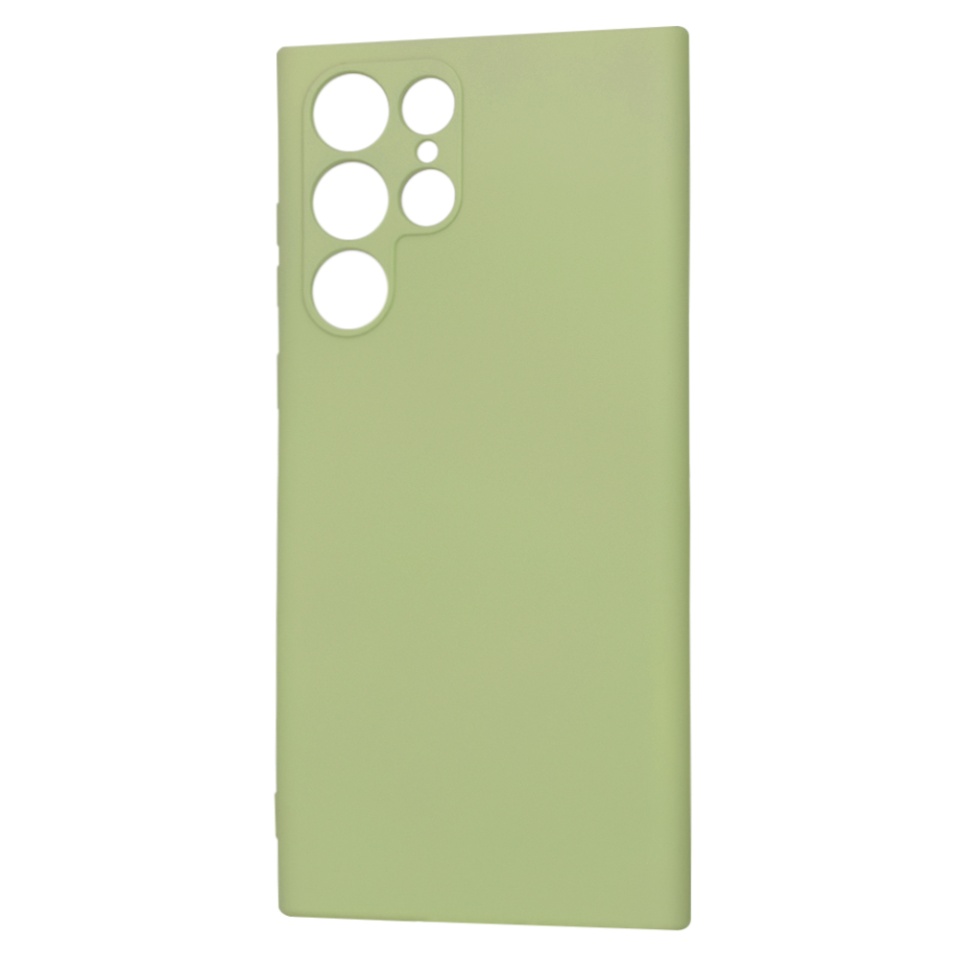 Husa pentru Samsung Galaxy S22 Ultra 5G din Silicon Catifelat, Protectie Premium, Skyddar SoftElegance MagSafe - Verde - 3 | YEO