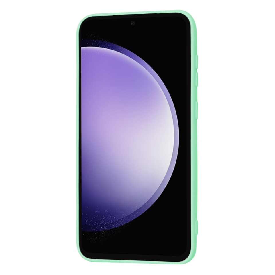 Husa pentru Samsung Galaxy S23 FE din Silicon Catifelat, Protectie Premium, Skyddar SoftElegance MagSafe - Verde deschis - 1 | YEO