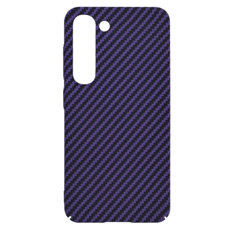 Husa pentru Samsung Galaxy S23, Finisaj Premium cu Textura de Carbon, Design Elegant, SKDR CarbonFlex - Mov - 3 | YEO