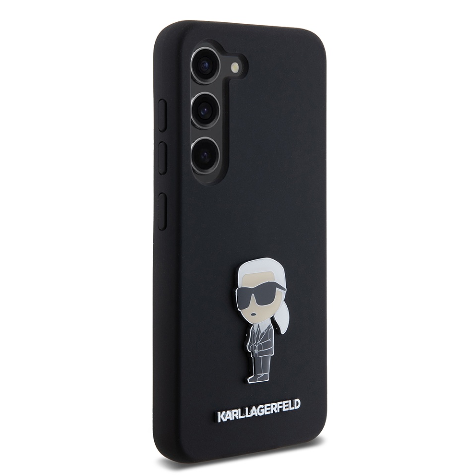 Husa pentru Samsung Galaxy S23, Silicone, Karl Lagerfeld, Negru - 2 | YEO