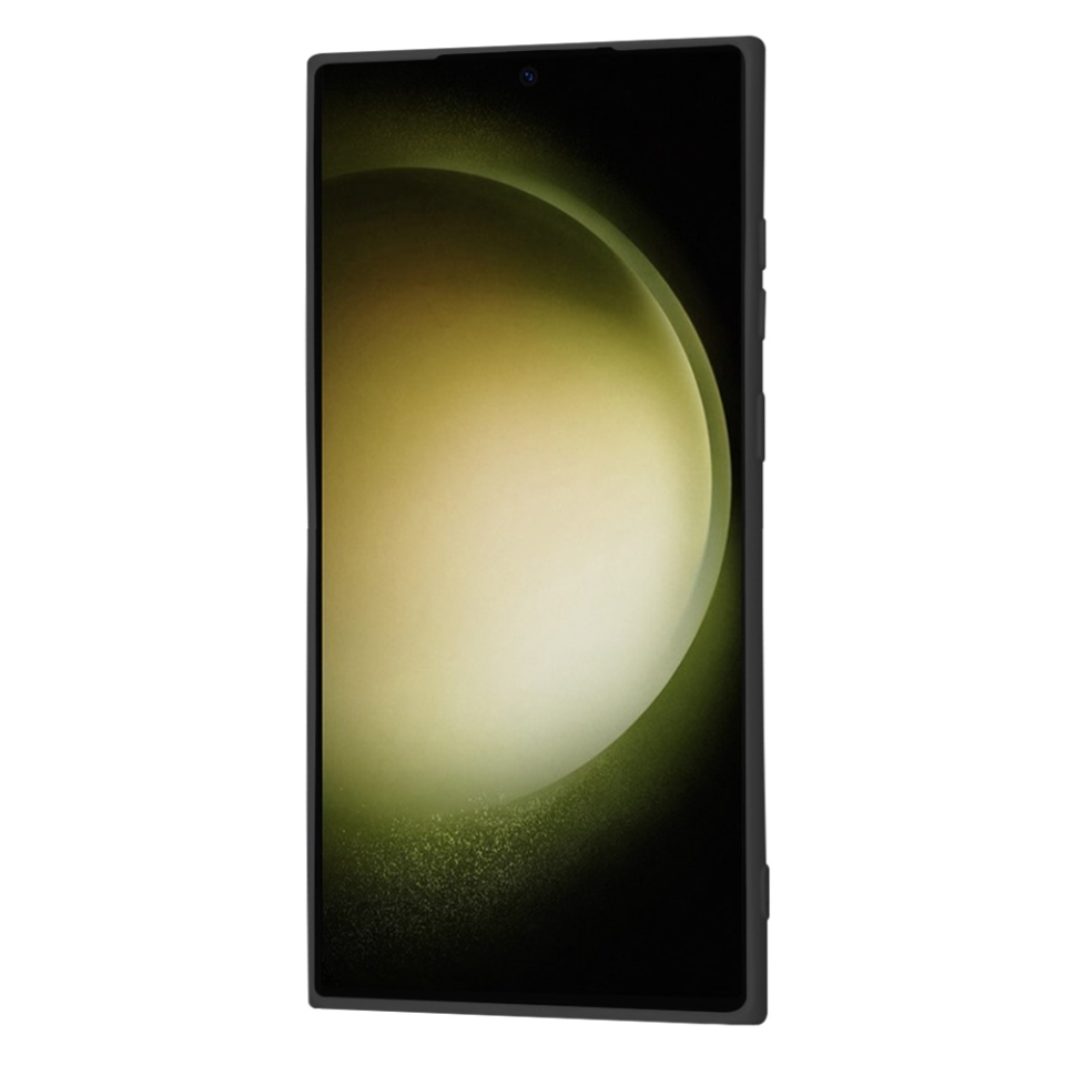 Husa pentru Samsung Galaxy S23 Ultra din Silicon Catifelat, Protectie Premium, Skyddar SoftElegance MagSafe - Negru - 1 | YEO