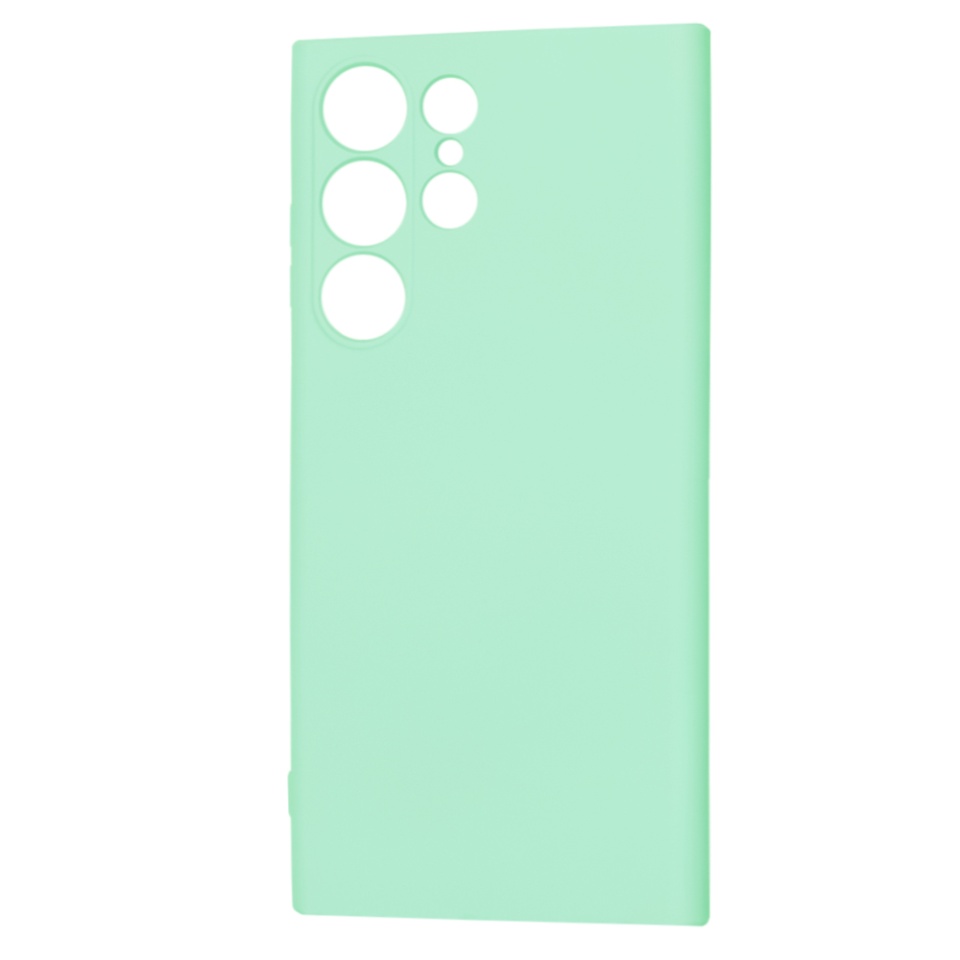 Husa pentru Samsung Galaxy S23 Ultra din Silicon Catifelat, Protectie Premium, Skyddar SoftElegance MagSafe - Verde deschis - 3 | YEO