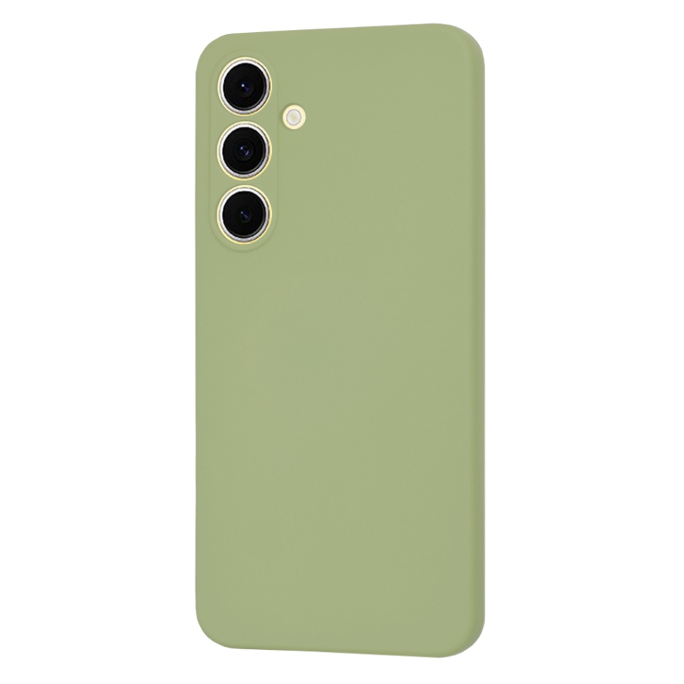 Husa pentru Samsung Galaxy S24 FE din Silicon Catifelat, Protectie Premium, Skyddar SoftElegance Magsafe - Verde - 1 | YEO