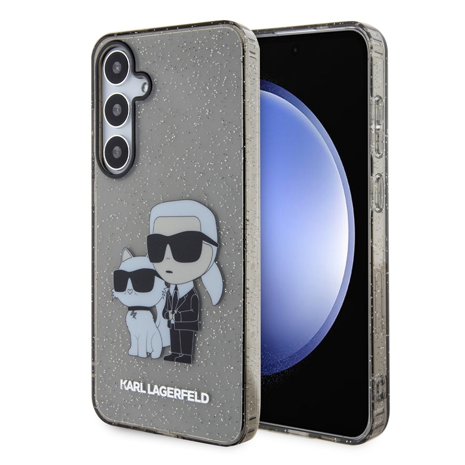 Husa pentru Samsung Galaxy S24 Plus, Hardcase Glitter, Karl Lagerfeld, Albastru