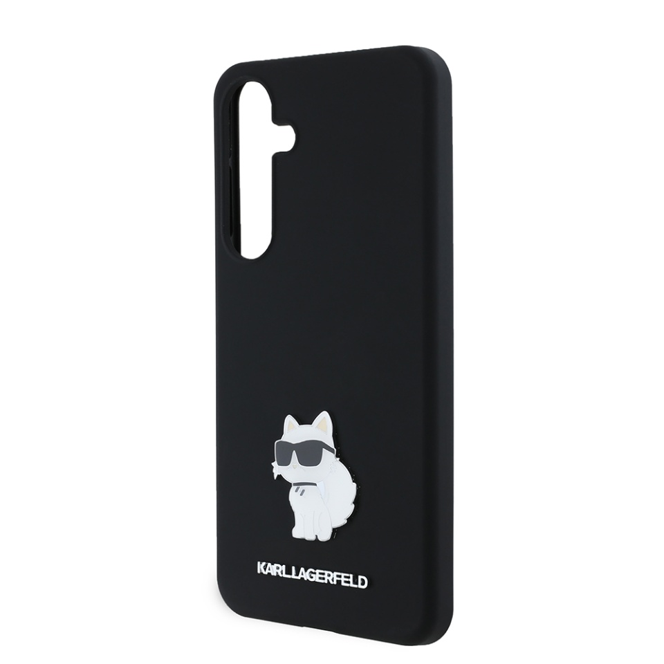 Husa pentru Samsung Galaxy S24 Plus, Silicone, Karl Lagerfeld, Negru - 3 | YEO