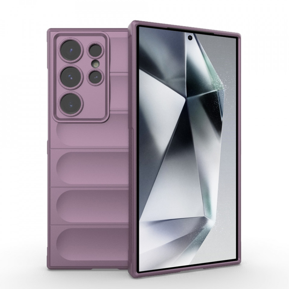 Husa pentru Samsung Galaxy S24 Ultra eleganta, din silicon mat, SKDR Vogue - Mov
