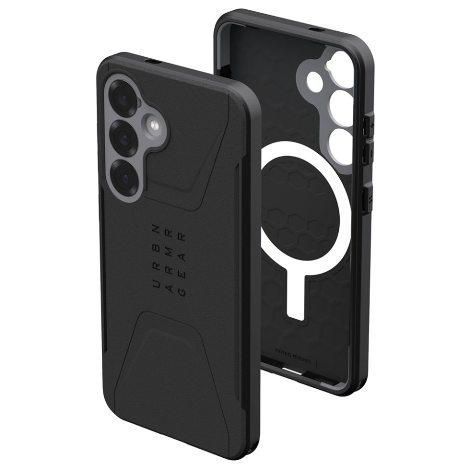 Husa pentru Samsung Galaxy S25, Civilian Pro MagSafe, UAG - Negru