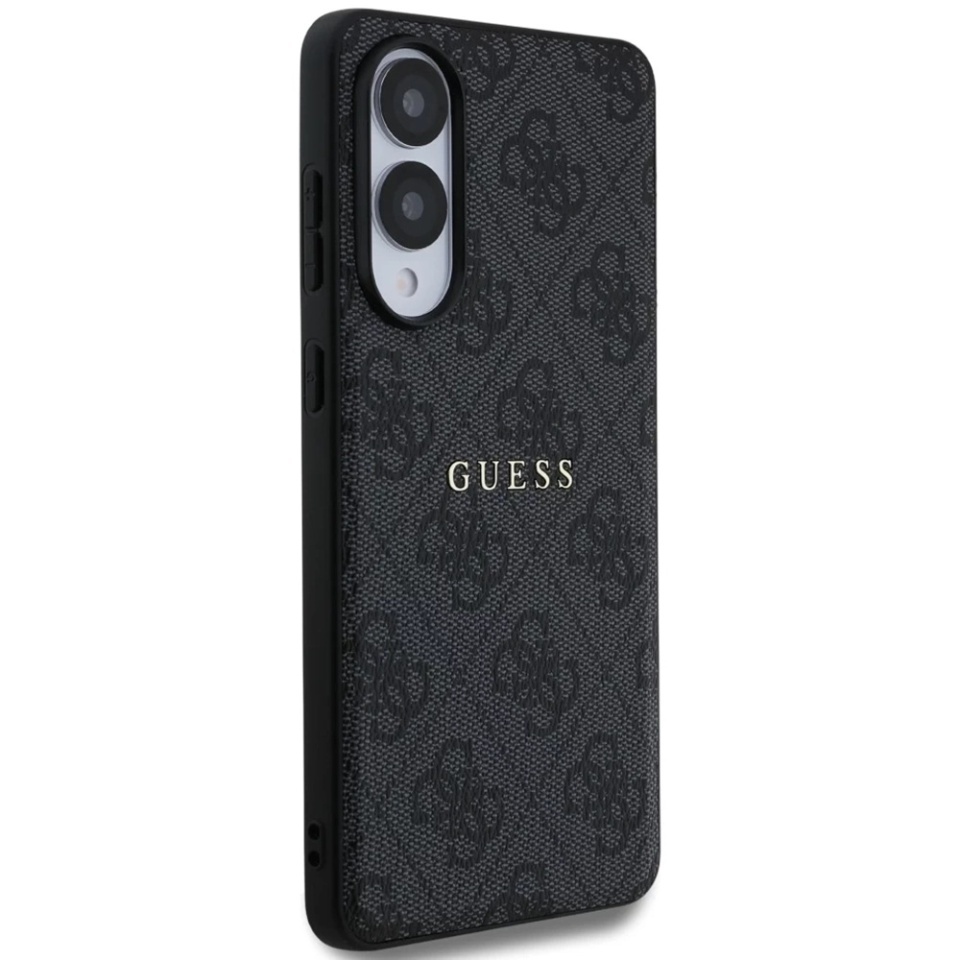 Husa pentru Samsung Galaxy S25 Edge, 4G Ring Classic Logo MagSafe, Guess, Negru - 3 | YEO