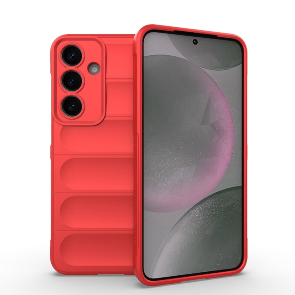 Husa pentru Samsung Galaxy S25 Plus eleganta, din silicon mat, SKDR Vogue - Rosu