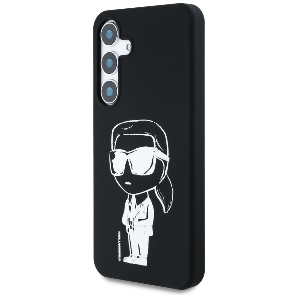Husa pentru Samsung Galaxy S25, Silicone MagSafe, Karl Lagerfeld - Negru - 2 | YEO