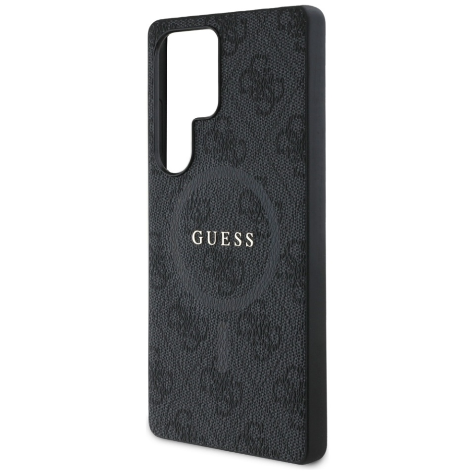 Husa pentru Samsung Galaxy S25 Ultra, 4G Ring Classic Logo MagSafe, Guess, Negru - 2 | YEO