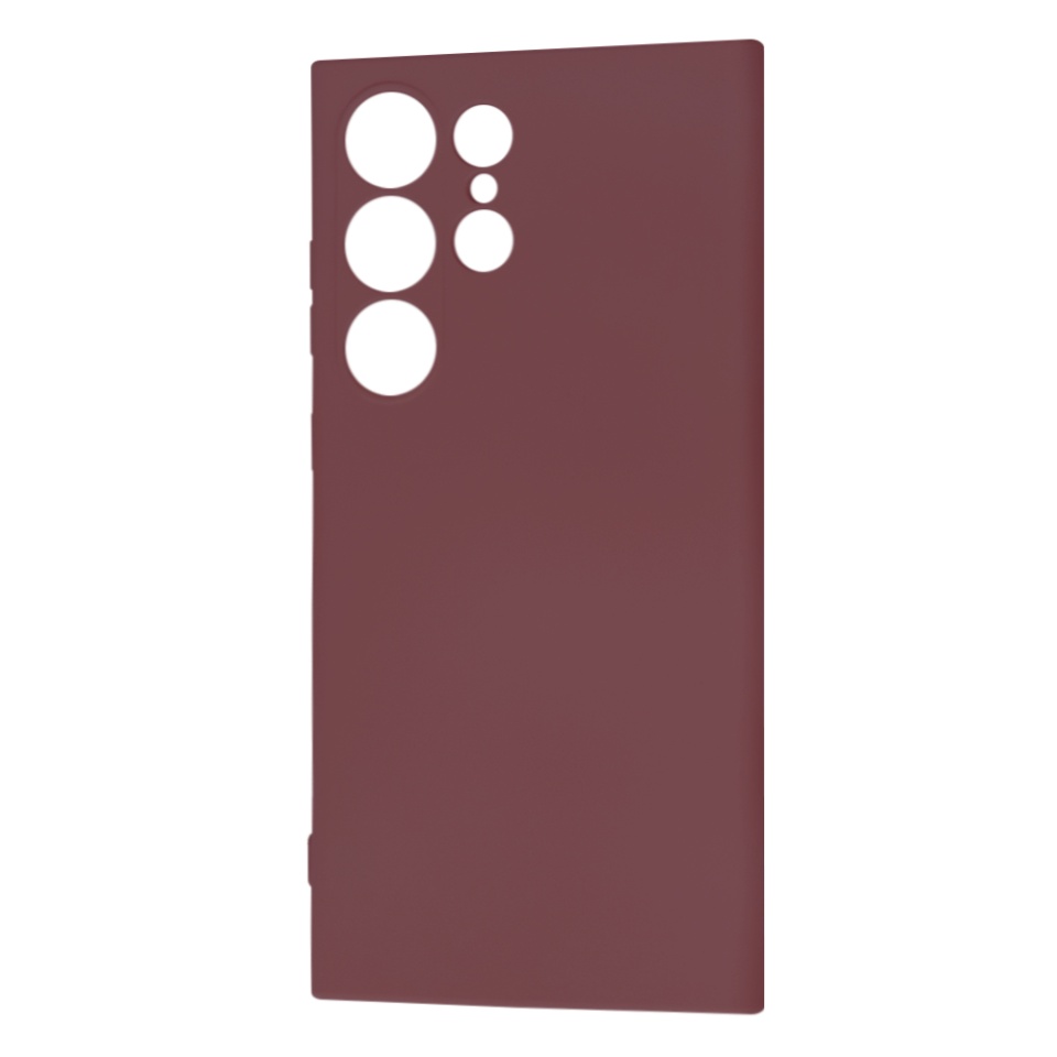 Husa pentru Samsung Galaxy S25 Ultra din Silicon Catifelat, Protectie Premium, Skyddar SoftElegance - Bordo - 1 | YEO