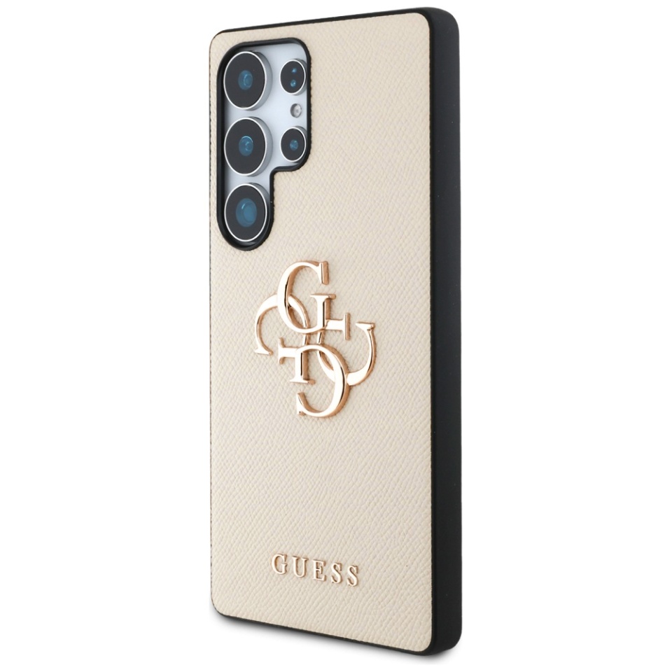 Husa pentru Samsung Galaxy S25 Ultra, Guess, Hardcase Grained Big and Classic, Bej - 3 | YEO