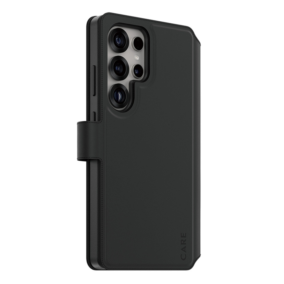 Husa pentru Samsung Galaxy S25 Ultra, PanzerGlass, CARE Feature Case Tango Two-in-One Wallet, Tip Carte Detasabila 2in1 cu Portofel si Prindere Magnetica, Piele Ecologica, Antisoc, Negru - 1 | YEO