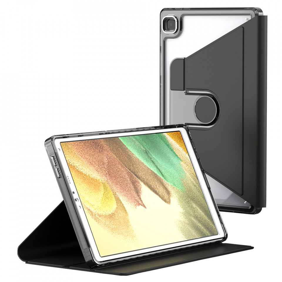Husa pentru Samsung Galaxy Tab A7 Lite 8.7 inch T220/T225 2021 eleganta, SKYDDAR Crystal Edge 360° - Negru