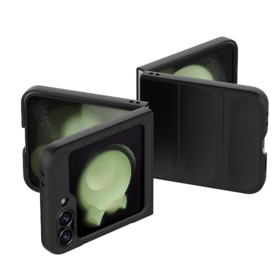 Husa pentru Samsung Galaxy Z Flip6 eleganta, din silicon mat, SKDR Vogue - Verde - 3 | YEO