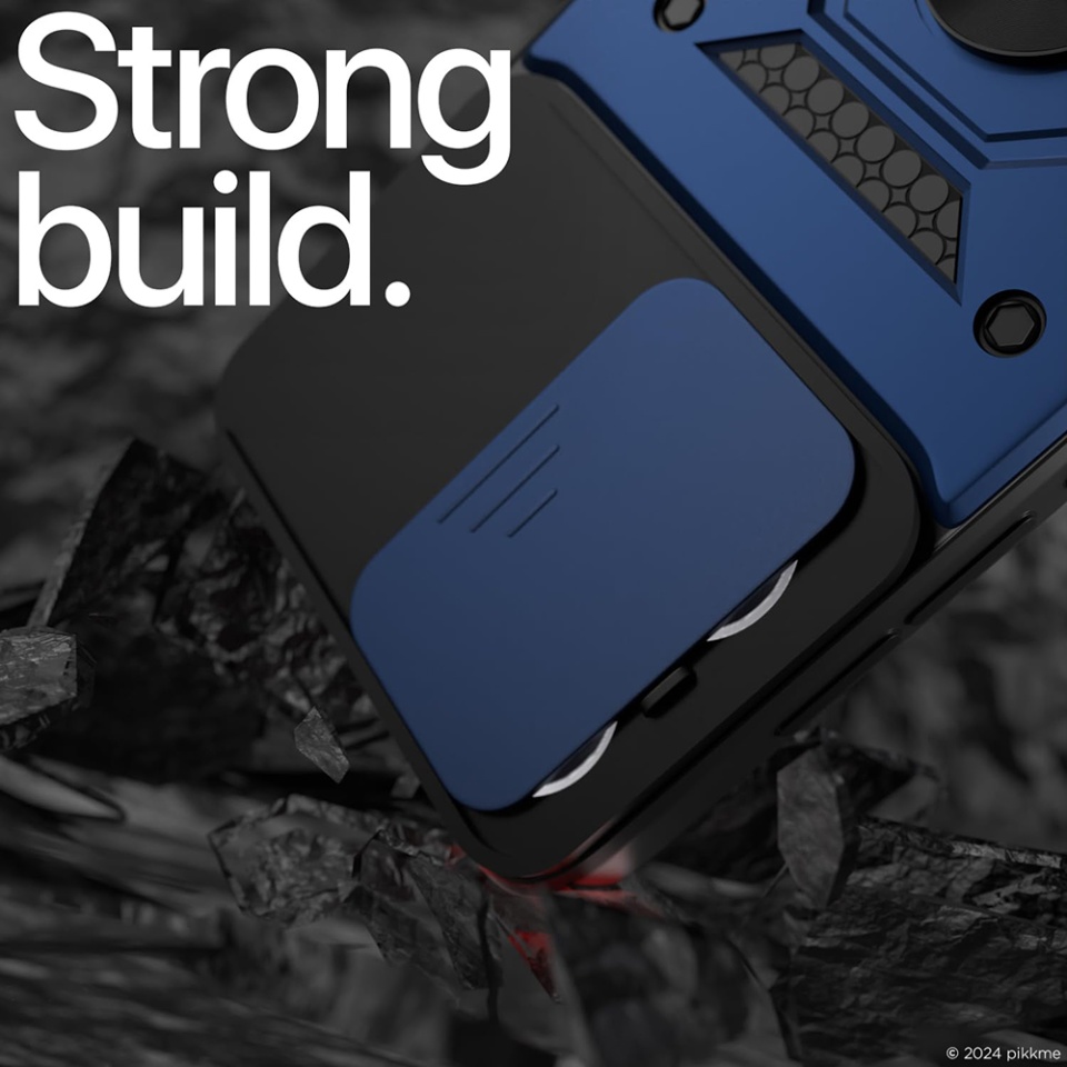 Husa pentru telefon, SKYDDAR INNOVATION, Oppo Reno13, CamShield, Antisoc, Inel Magentic, set cu sticker, Roz - 1 | YEO