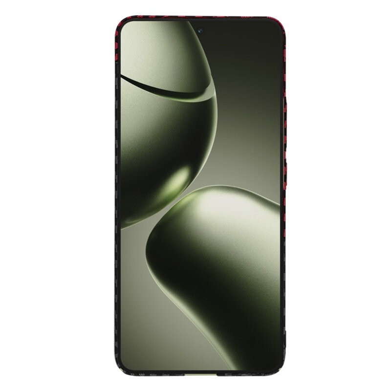 Husa pentru Xiaomi 14T, Finisaj Premium cu Textura de Carbon, Design Elegant, SKDR CarbonFlex - Rosu inchis - 1 | YEO
